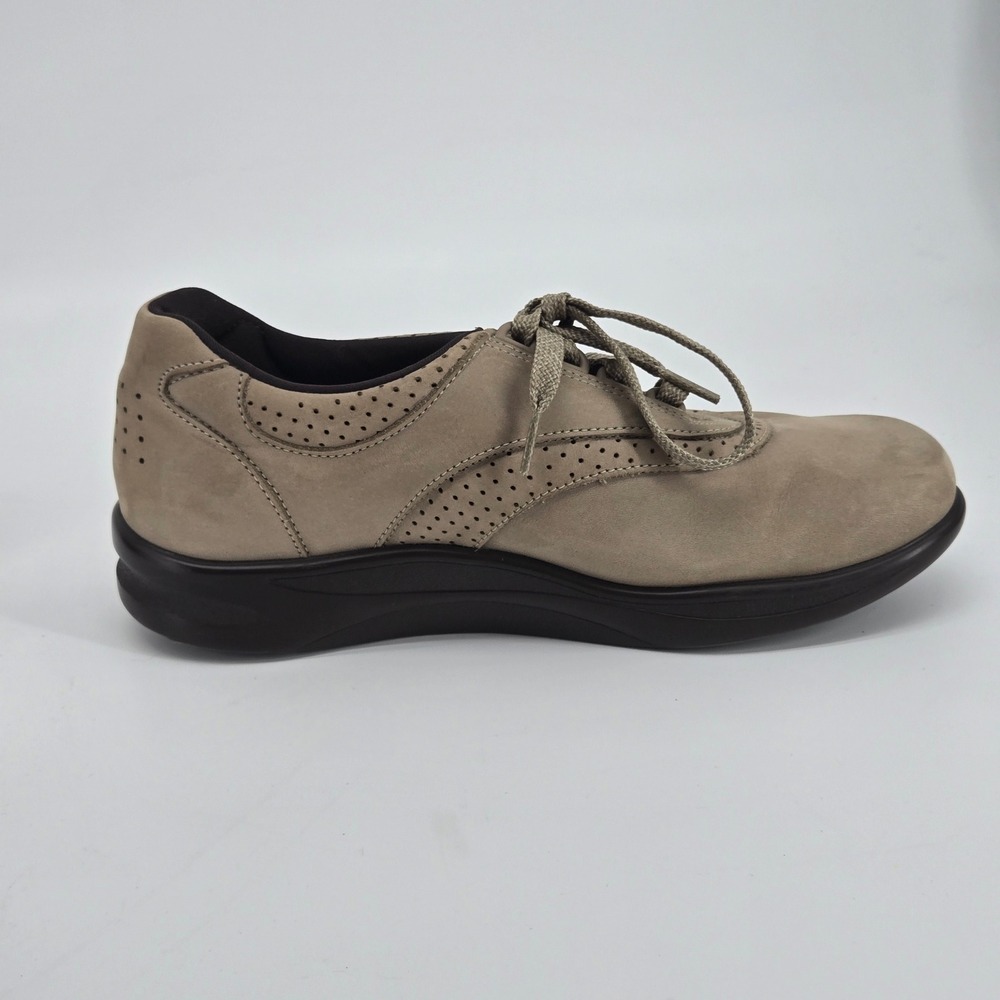 SAS Walk Easy Taupe Gray Nubuck Orthopedic Comfort Walking Shoe 8 W Wide - Picture 11 of 13